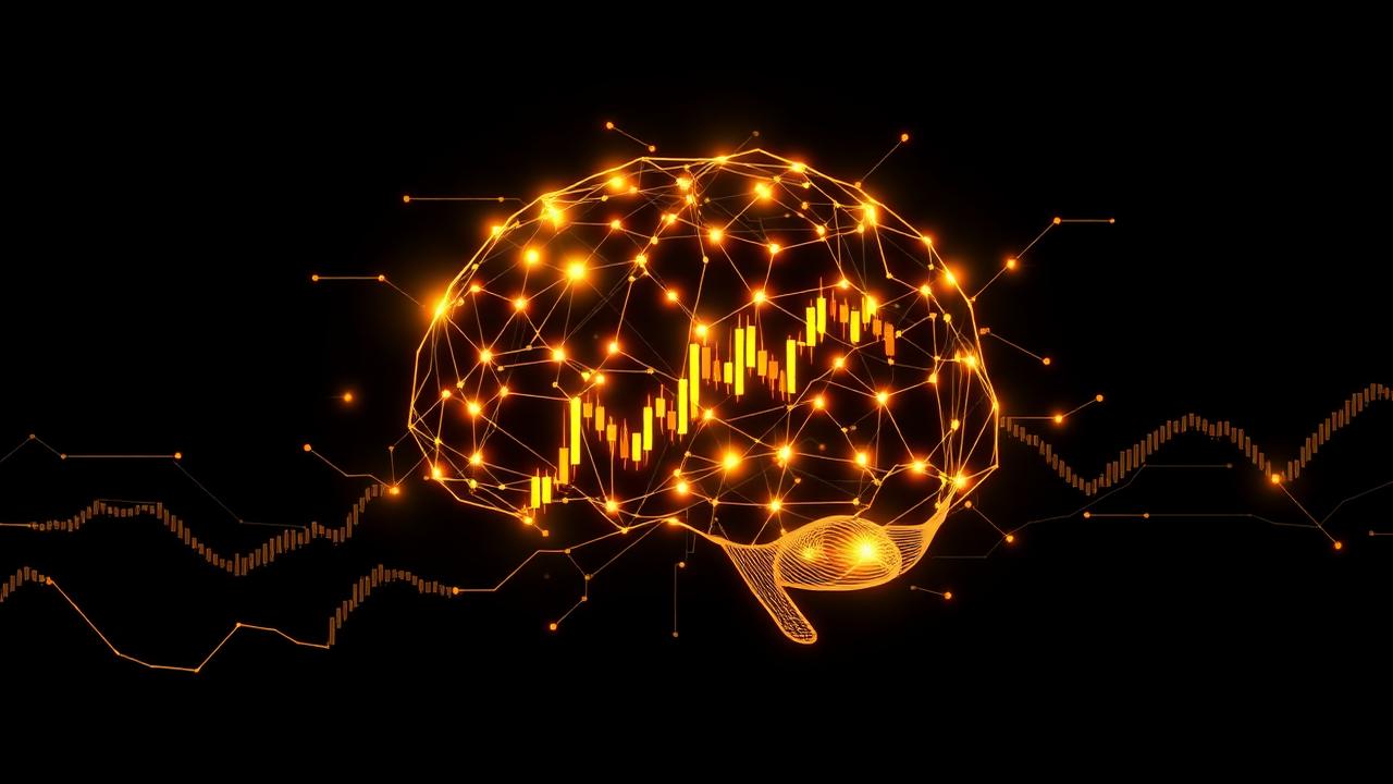 AI neural network analyzing market data